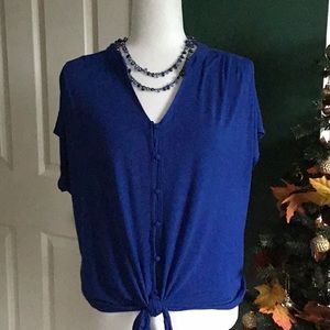 Royal blue top
